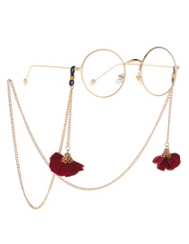 Fashion Gold Metal Eye Safflower Glasses Chain