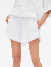 Fashion White Draw Shorts