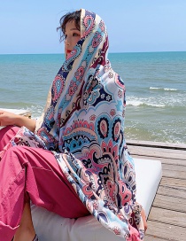 Fashion Color Pattern Printed Scarf Sunscreen