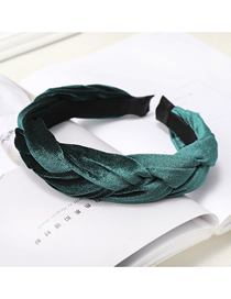 Fashion Dark Green Velvet Fabric Tweezers Headband