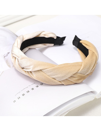 Fashion Beige Velvet Fabric Tweezers Headband