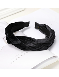 Fashion Black Velvet Fabric Tweezers Headband