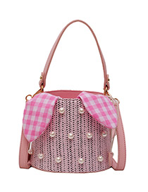 Fashion Pink Pearl Shoulder Diagonal Package