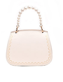 Fashion White Pearl Handbag Shoulder Messenger Bag