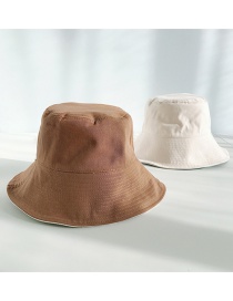 Fashion Cotton Double-sided Coffee Double-sided Big Fisherman Hat