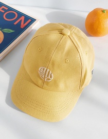 Fashion Blessing Yellow Embroidered Children's Baseball Cap