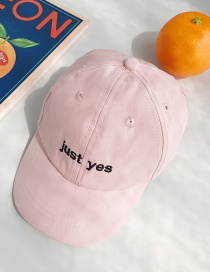 Fashion Just Pink Letter Printed Baby Baseball Cap