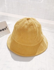 Fashion Corduroy Light Board Yellow Fisherman's Hat