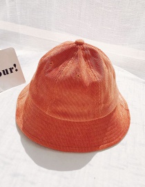 Fashion Corduroy Light Plate Orange Red Fisherman's Hat