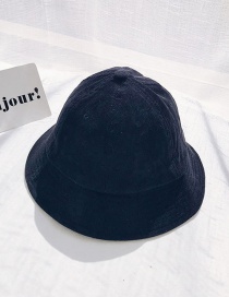 Fashion Corduroy Light Board Black Fisherman's Hat