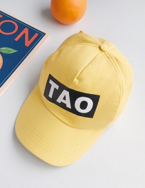 Fashion Tao Yellow Letter Print Children's Baseball Cap