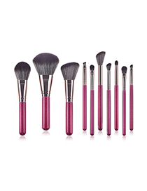 Fashion Purple Color 10 Stick Makeup Brush