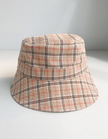 Fashion Small Lattice Khaki Plaid Fisherman Hat