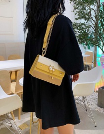 Fashion Yellow Pearl Chain Shoulder Bag Shoulder Bag
