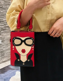 Fashion Red Beauty Print Shoulder Bag Shoulder Bag