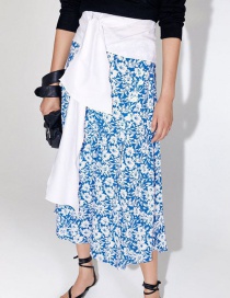 Fashion Blue Flower Dress