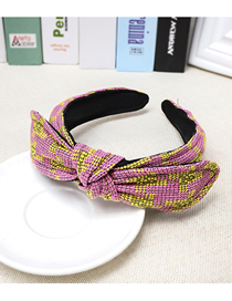 Fashion Pink Ribbon Bow Headband Color Ribbon Bow Headband