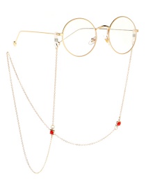 Fashion Gold Non-slip Metal Rhinestone Glasses Chain