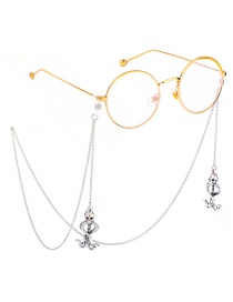 Fashion Silver Snake Glasses Chain
