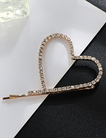 Fashion Gold Claw Chain Heart Full Of Hairpins