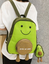 Fashion Green Avocado Canvas Backpack