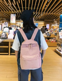 Fashion Pink Trumpet Stitching Backpack