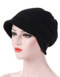 Fashion Black Cotton Hooded Hex Headgear
