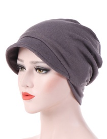 Fashion Dark Gray Cotton Hooded Hex Headgear