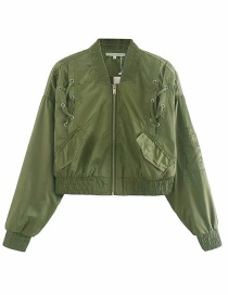 Fashion Armygreen Short Eye Jacket
