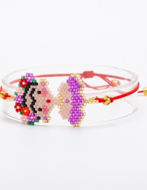 Fashion Purple Cartoon Woven Jewelry Bracelet
