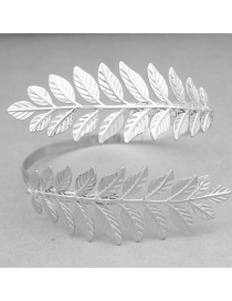 Fashion Silver Metal Leaf Armband