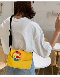 Fashion Yellow Flower Cute Colorful Sun Flower Canvas Messenger Bag