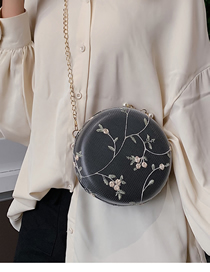 Fashion Black Lace Flower Chain Shoulder Messenger Bag