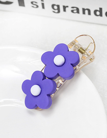 Fashion Purple Flower Duckbill Clip Small Flower Duckbill Clip
