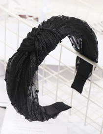 Fashion Black Lace Headband Lace Mesh Yarn Headband