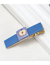 Fashion Blue Long Fruit Duckbill Clip Acrylic Sheet Geometric Strip Duckbill Clip