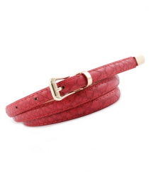 Fashion Red Snake Belt