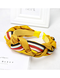 Fashion Yellow Braid Headband Twist Braid Headband