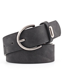 Fashion Black Pin Buckle Belt
