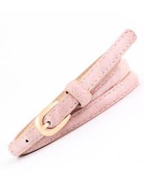 Fashion Light Pink Denim Pin Buckle Belt