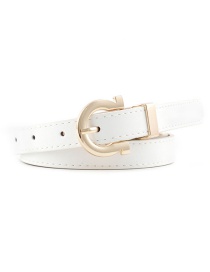 Fashion White Fashion Candy Color Decorative Belt
