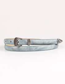 Fashion Denim Blue Pin Buckle Three-piece Belt