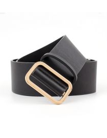 Fashion Black Non-porous Body Belt