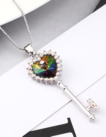 Fashion Colorful Crystal Necklace - Key To The Atrium