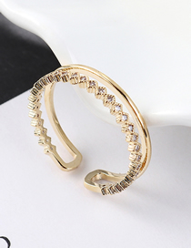 Fashion 14k Gold Zircon Ring - Glory