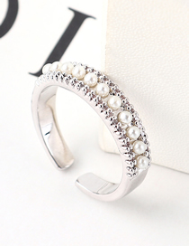 Fashion Platinum Zircon Ring - Dazzling