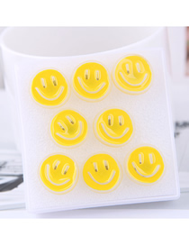Fashion Yellow Smiley Earrings (4 Pairs Of Prices)