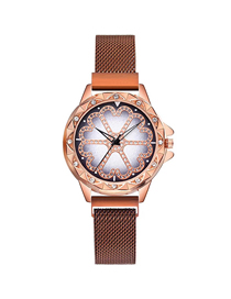 Fashion Rose Gold Time To Run The Tape Tape Watch