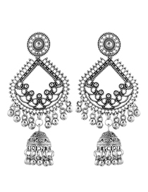 Fashion Silver Bell Tassel Earrings