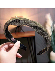 Fashion Gold Toothed Anti-slip Braided Head
